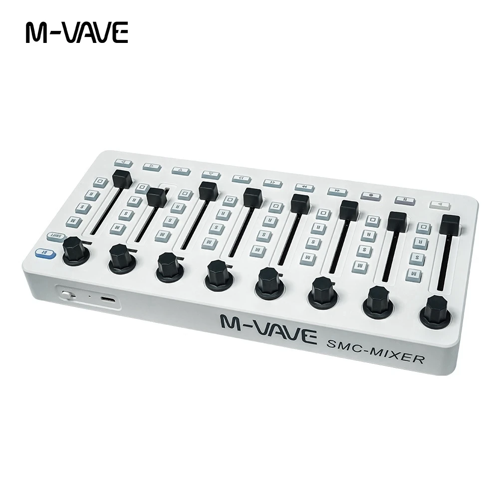 M-VAVE SMC-Mixer Wireless MIDI Controller Mixing Console 8 Encoder Software Control for Windows/Mac/Ios/Android