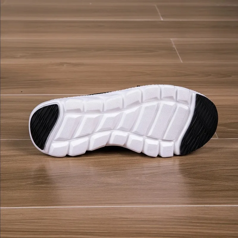 White mesh lace - up fashion sneakers