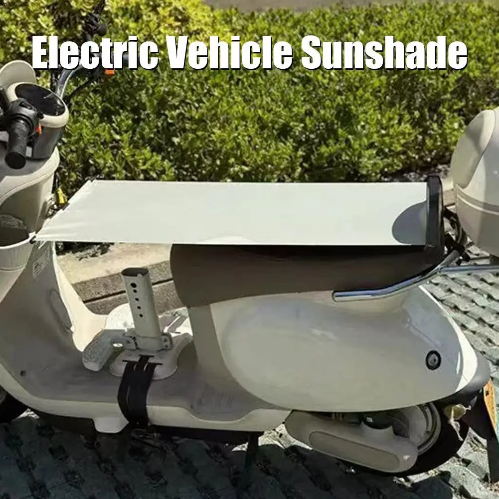 Retractable Motorcycle Seat Sunshade Waterproof Rain Cover Foldable Moped Sun Visor Anti-UV Dustproof Bike Seat Protection