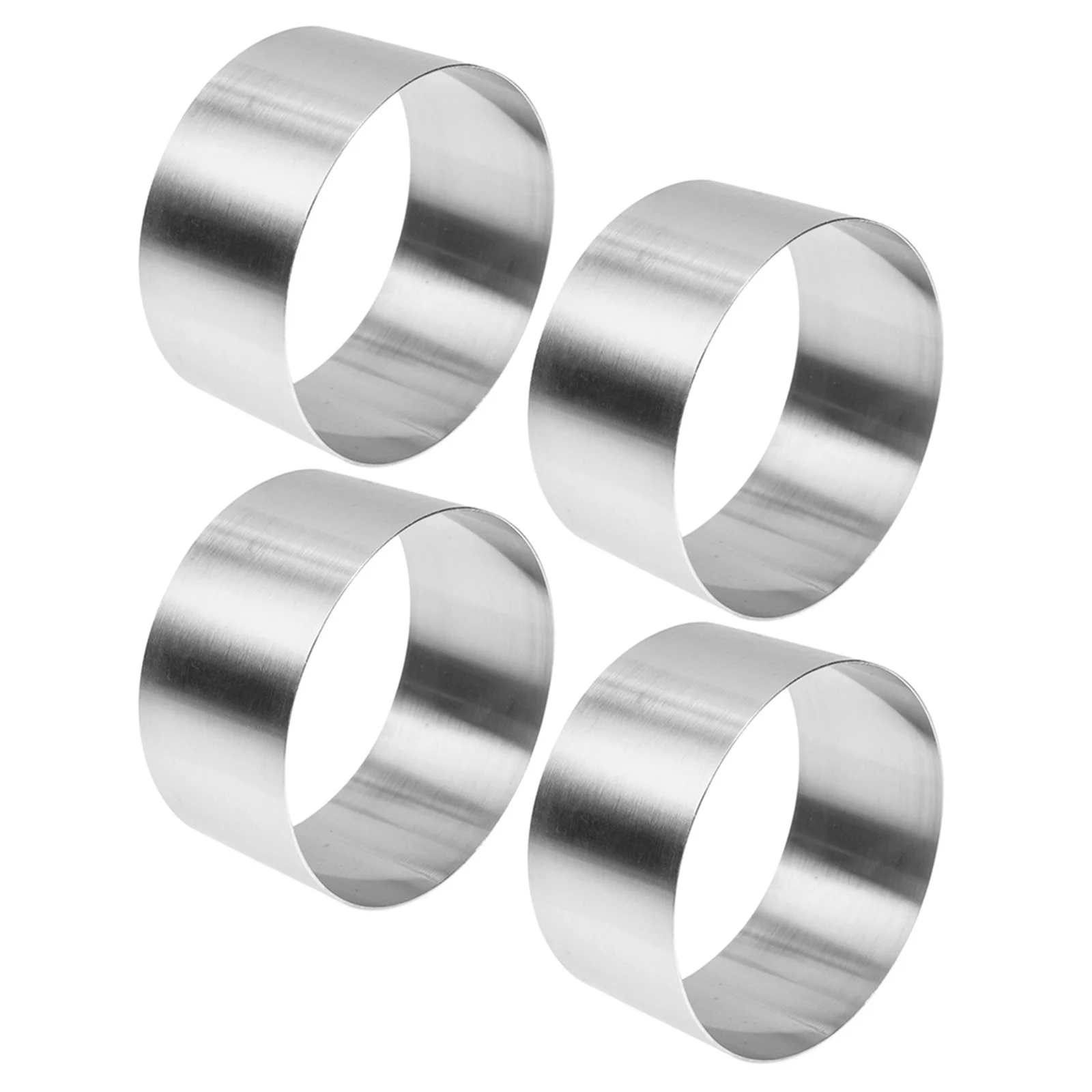 

4Pcs Stainless Steel Cake Ring Baking Mold DIY Mousse Collar Decorative Pastries Kitchen Tool Cake Ring Frost Form for Cakes