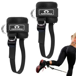 Ankle Straps for Cable Machines, Adjustable Ankle Cuff for Cable Machine, Gym Workout Ankle Straps for Butts, Leg Kickbacks