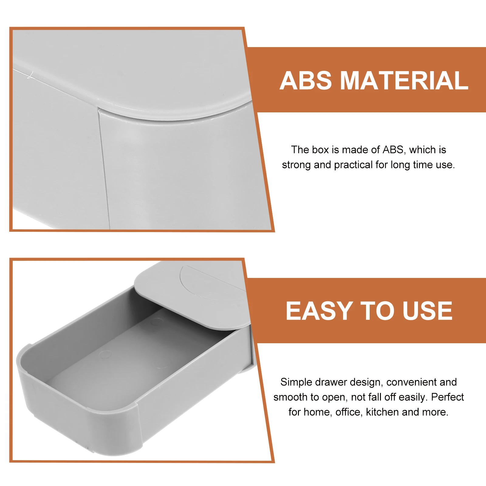 

Under Desk Drawer Organizer Large Capacity Stationery Storage Box Multi-Function Pen Holder For Home Office Use Hidden Desk