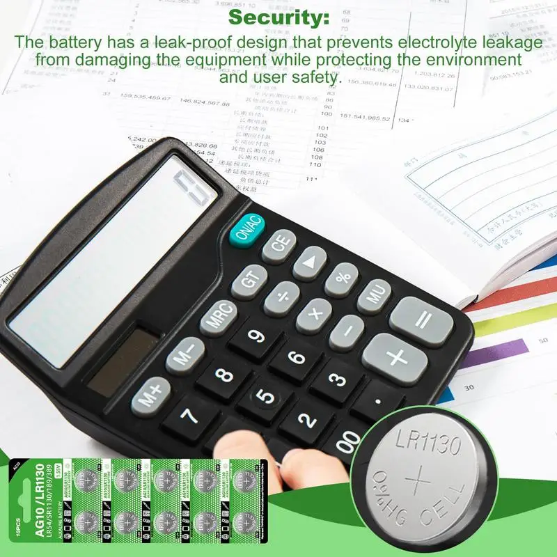 For AG10/LR1130 Cell Battery Set LR1130 Anti-creeping Button Battery 10X Portable Watch Cell Small Electronic Device Supplies