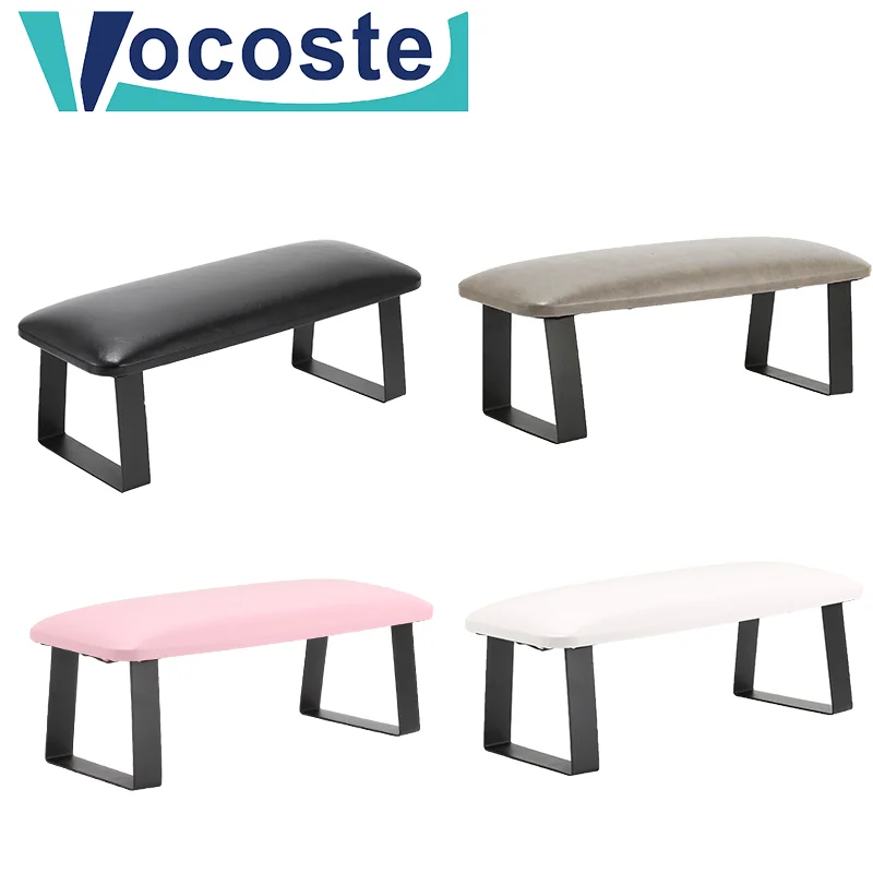 VOCOSTE Arm Rest for Nails Tech Non-Slip Manicure Hand Rest w/Detachable Brackets Gray