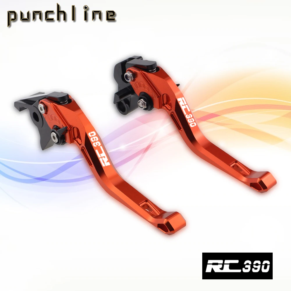 Fit For RC390 2013-2017 390RC 390 RC-390 2014 2015 Motorcycle CNC Accessories Short Brake Clutch Levers Adjustable Handle Set