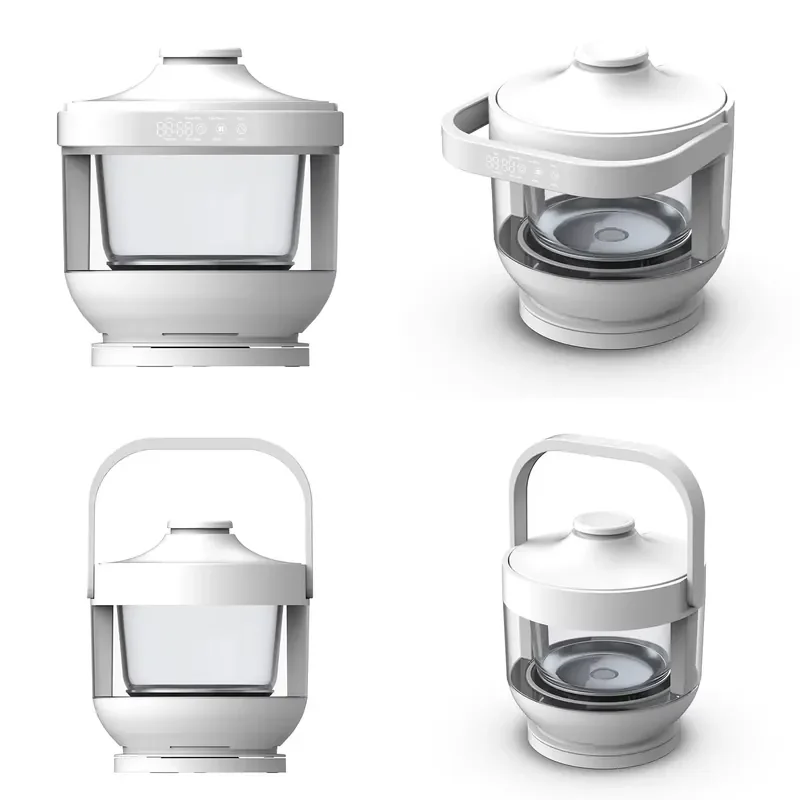 for Portable Smart Digital 3L Rice Cooker Multifunctional Electric Glass Inner Pot Kitchen Appliance  Home Cooking