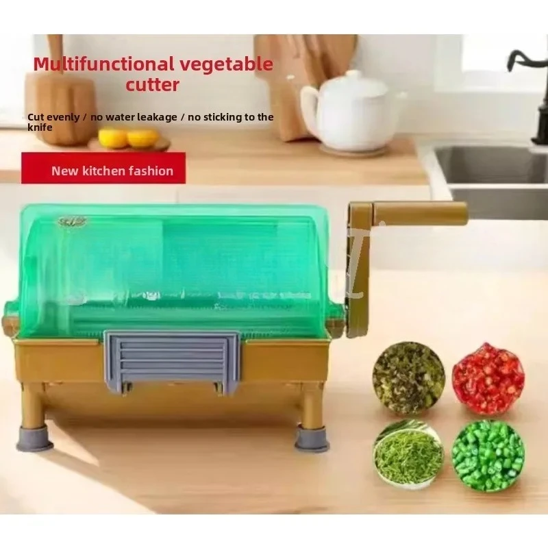 NewMultifunctional Vegetable Cutter for Commercial Use, Small Vegetable Cutter for Cutting Chili Rings and Garlic Slices for Hot