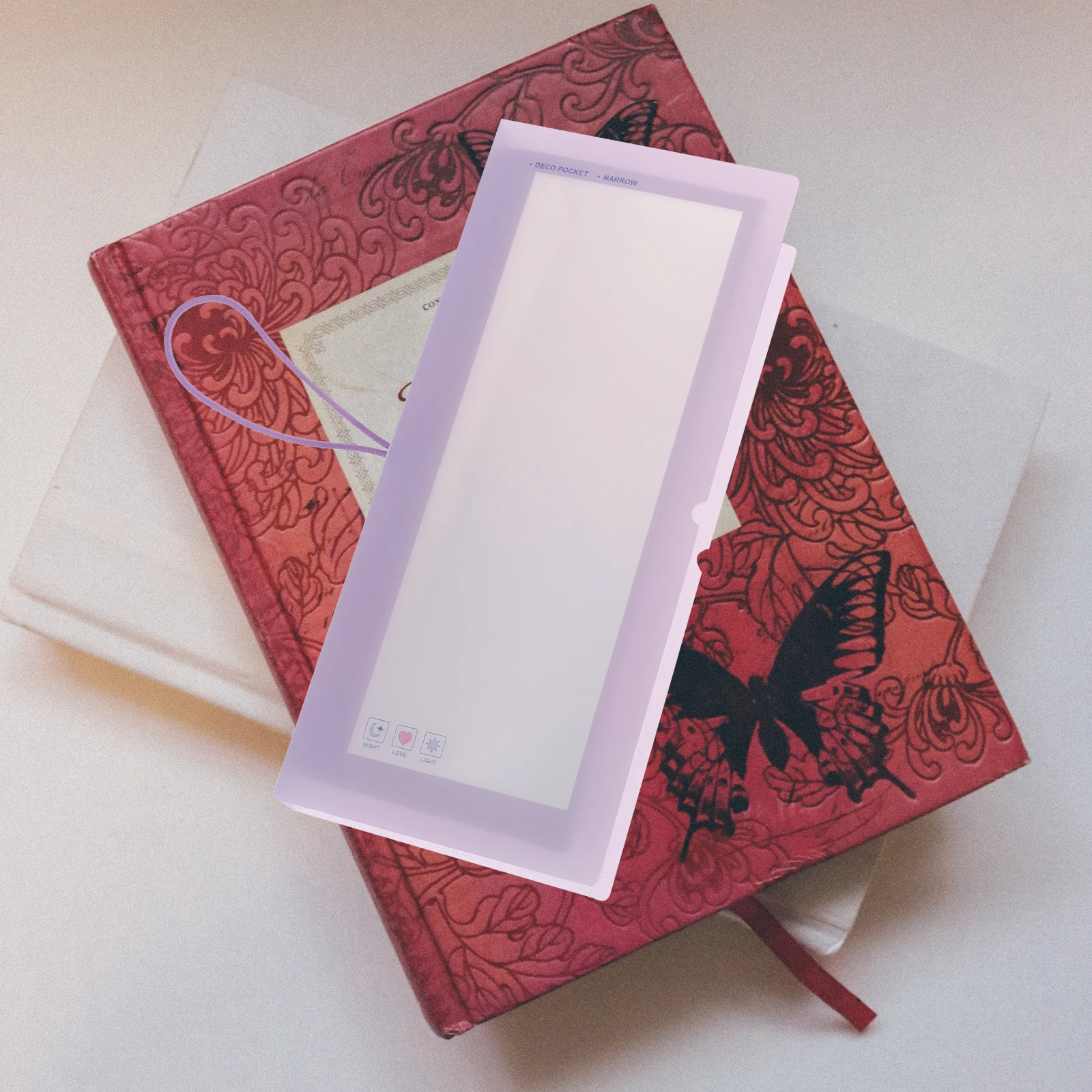 

2pcs Stationery Storage Album Sticker Organizer Decals Collecting Book Durable Portable Lightweight Wear Resistant for Students
