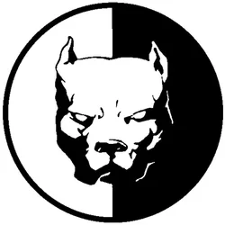 Waterproof Pitbull Dog Bulldog Car Sticker Decoration Decal Auto Styling Wall Stickers Horrible Dog Head Car Wall Sticker