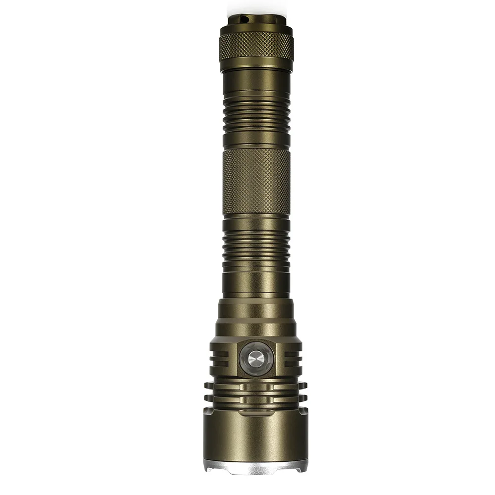 

Patented New Product Flashlight with Military Green Appearance P7 Bead Salvage Lamp 3000 Lumens and A Depth of 80m