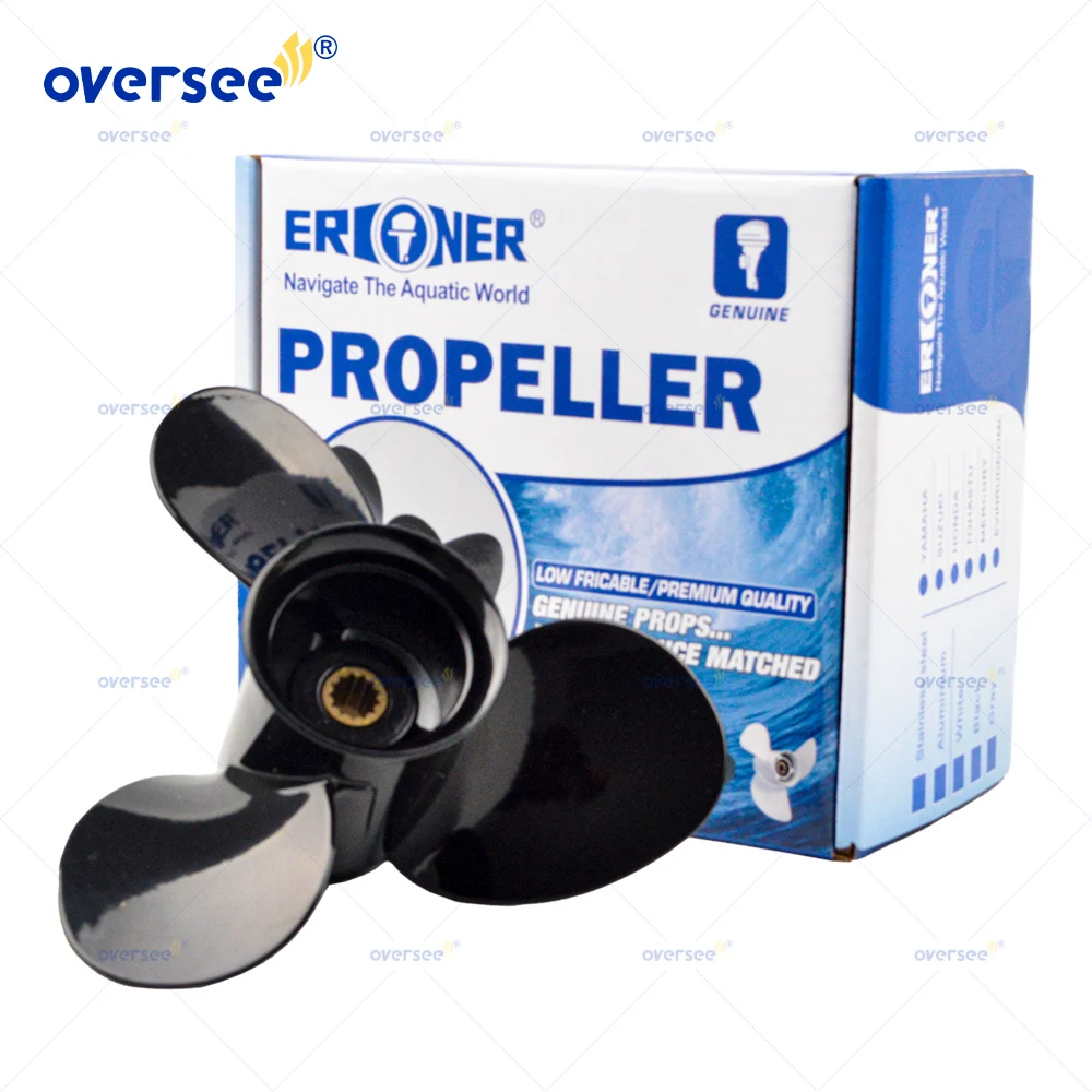 

Oversee 174950 778772 Ship Boat Propeller For Evinrude For Johnson BRP Outboard 8-15HP Size 9 1/2 x 10