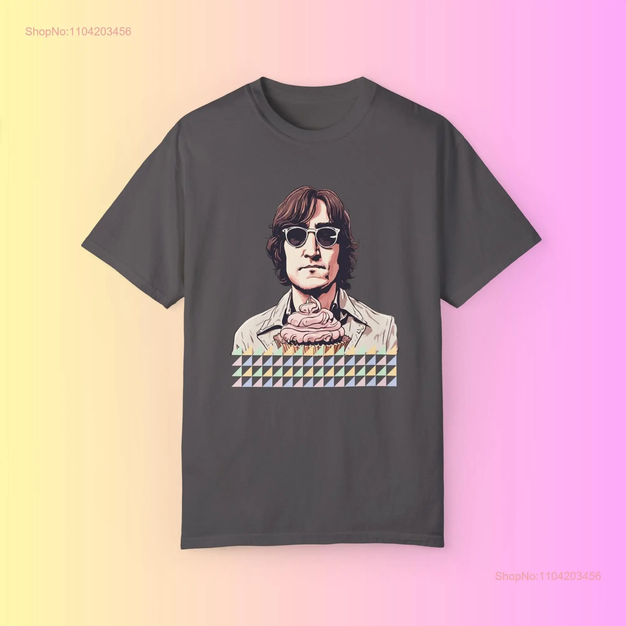 Vintage Style tee Lennon T Shirt long or short sleeves