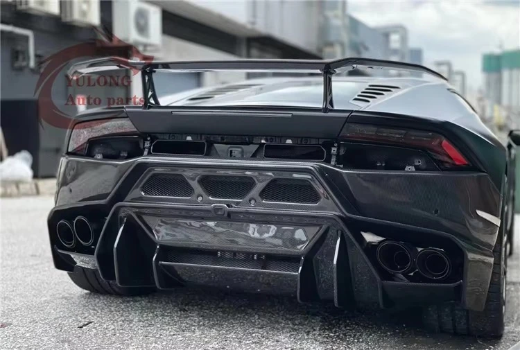 

Комплект заднего бампера V-образного стиля из кованого сухого карбона для Lamborghini Huracan LP610 LP580 2014-2018