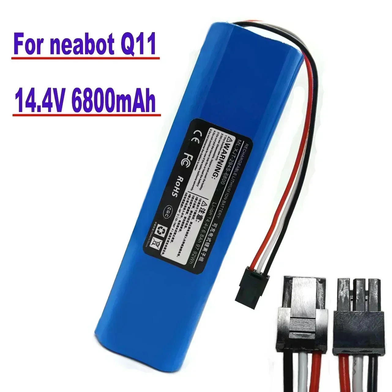 100% Original 6800mAh  Rechargeable Li-ion Battery for neabot Robotic vacuum cleaner Q11