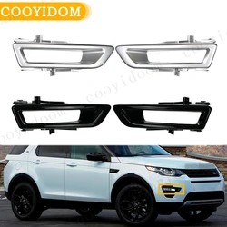 Przednie światło przeciwmgłowe samochodu lampa czarna okładka wykończenie wnętrza LR061234 LR061299 dla Land Rover Discovery Sport L550 2015 2016 2017 2018