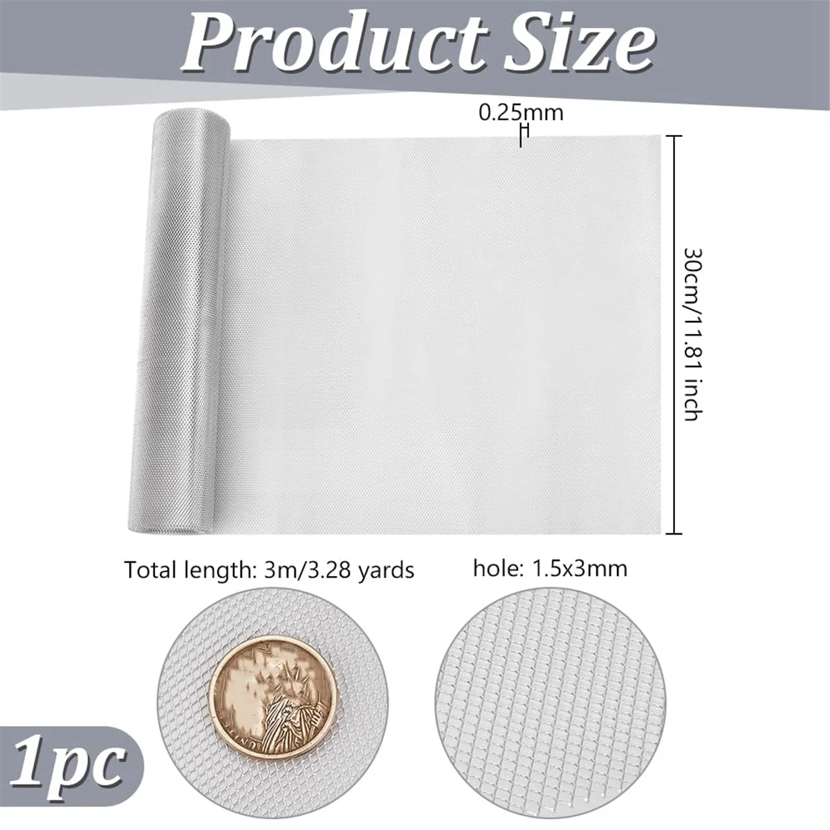 

Новая алюминиевая проволочная сетка длиной 3 метра/9,8 фута, 11,8-дюймовый алюминиевый рулон сетки для лепки из глины, проволочная сетка