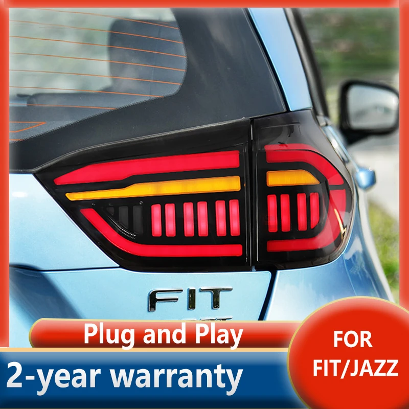 Tail Light For Honda FIT Jazz tail lamp 2021 GR9 Taillights Rear Lamp LED Signal Reversing Parking Lights