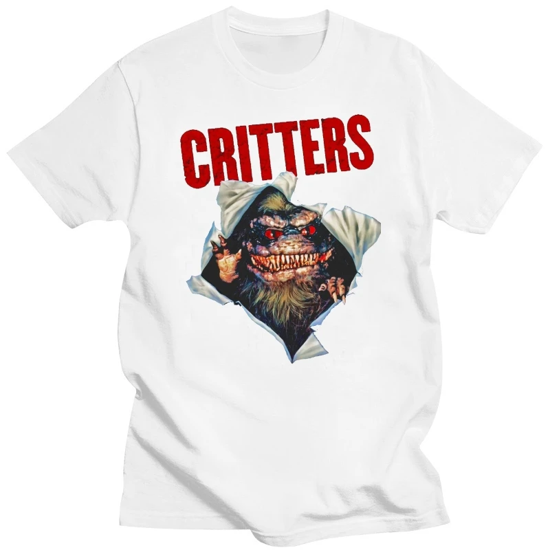 Critters Chest Burst 80 Horror Free Delivery Black T-Shirt