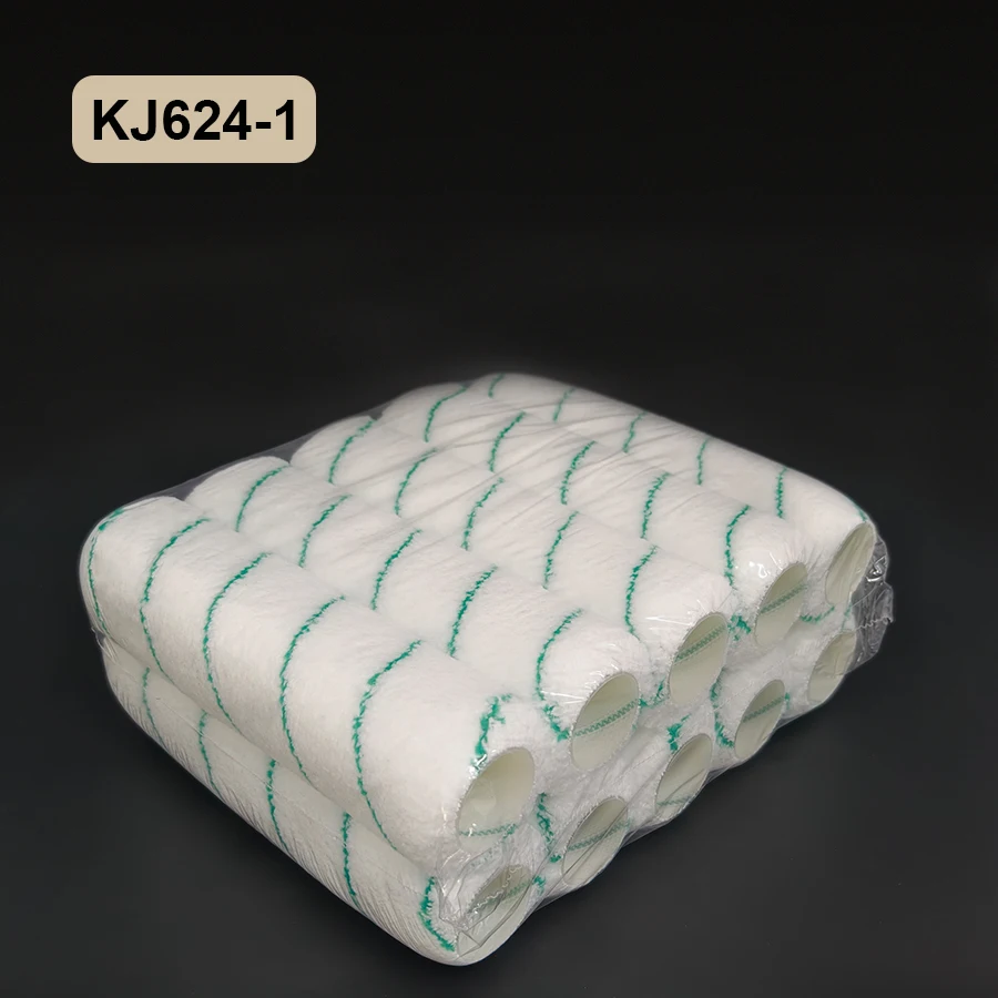 10PCS 9-inch X 1.5' Woven Microfiber Cage Paint Roller with Medium Pile