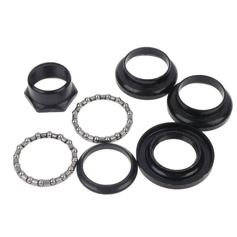 (BF06)1Set Bicycle Headset Cup Set With Bearings Made Of Thick Metal For 1-inch Stems For Most Bicycles Including Commuter Bikes