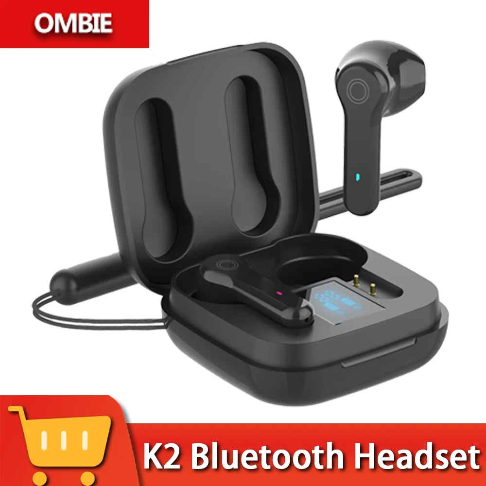 OMBIE Earphone Bluetooth 5.3 -28dB Wireless Headphone Fast Charge Earbuds 0.068' Low Latency