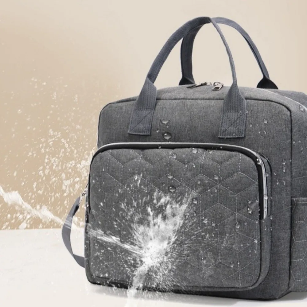 Waterproof Baby Diaper Bag Large Capacity Baby Care Storage Nappy Bag Durable Wear-resistant Maternity Shoulder Bag
