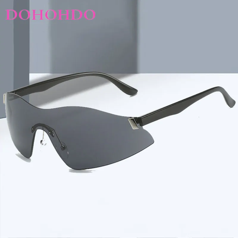

Fashion Y2K Rimless Sunglasses Women Men Vintage Luxury Brand Designer Outdoors Sports Cycling Sun Glasses UV400 Lentes De Sol