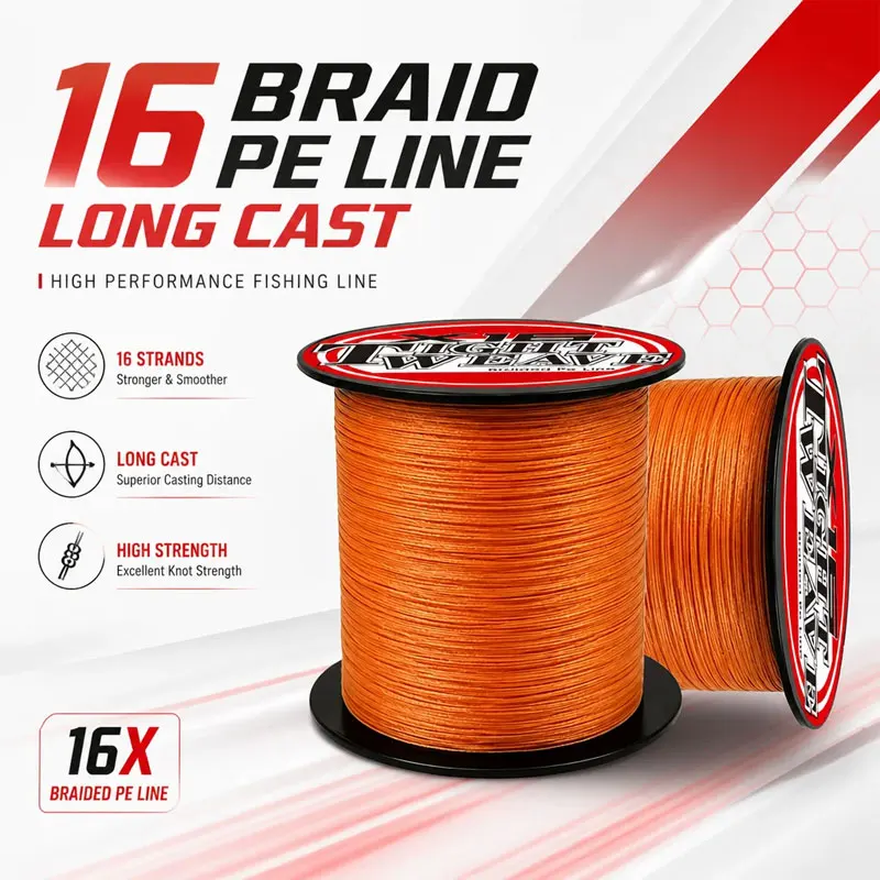 2026 New MATEER X16 Strand 300m/500m/1000m Japan PE Braided Super Strong Fishing Line Japan PE Braided Fishing Line Floating