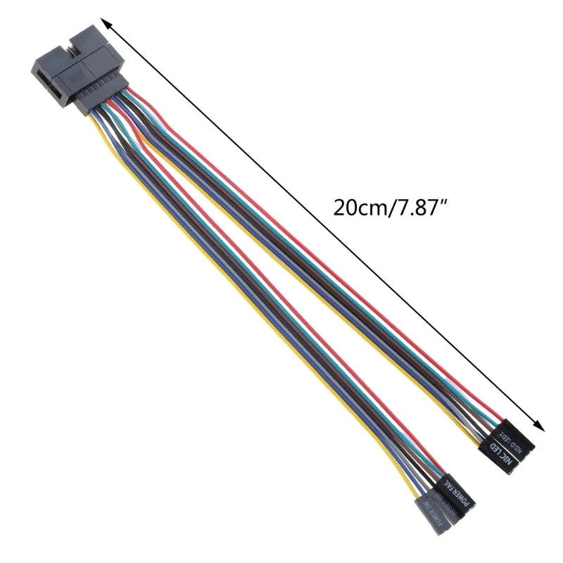 16PIN naar 2Pin Super Micro Chassis Voorpaneel Adapter Serverkabel 1007 24AWG
