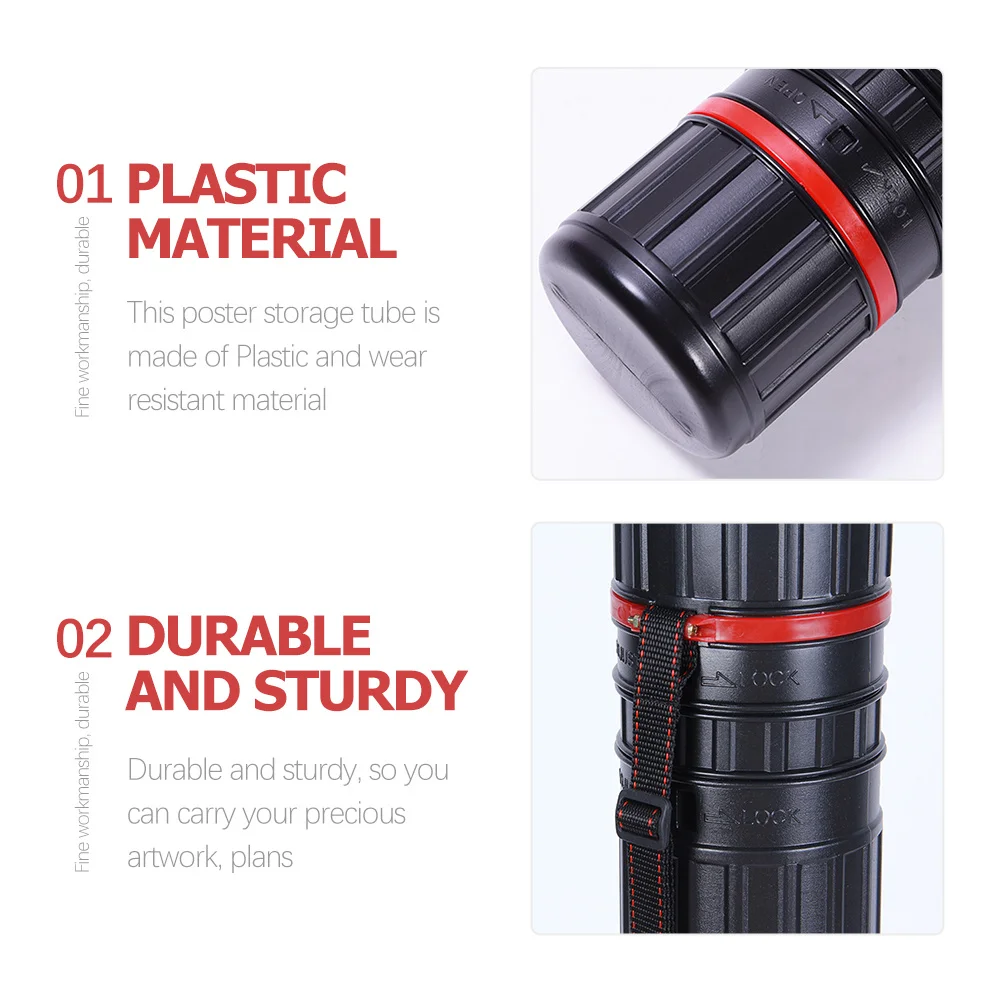 

3Pcs Portable Poster Storage Tube Heavy Duty Telescoping Art Tube for Safe Transport of Posters and Artwork Projects