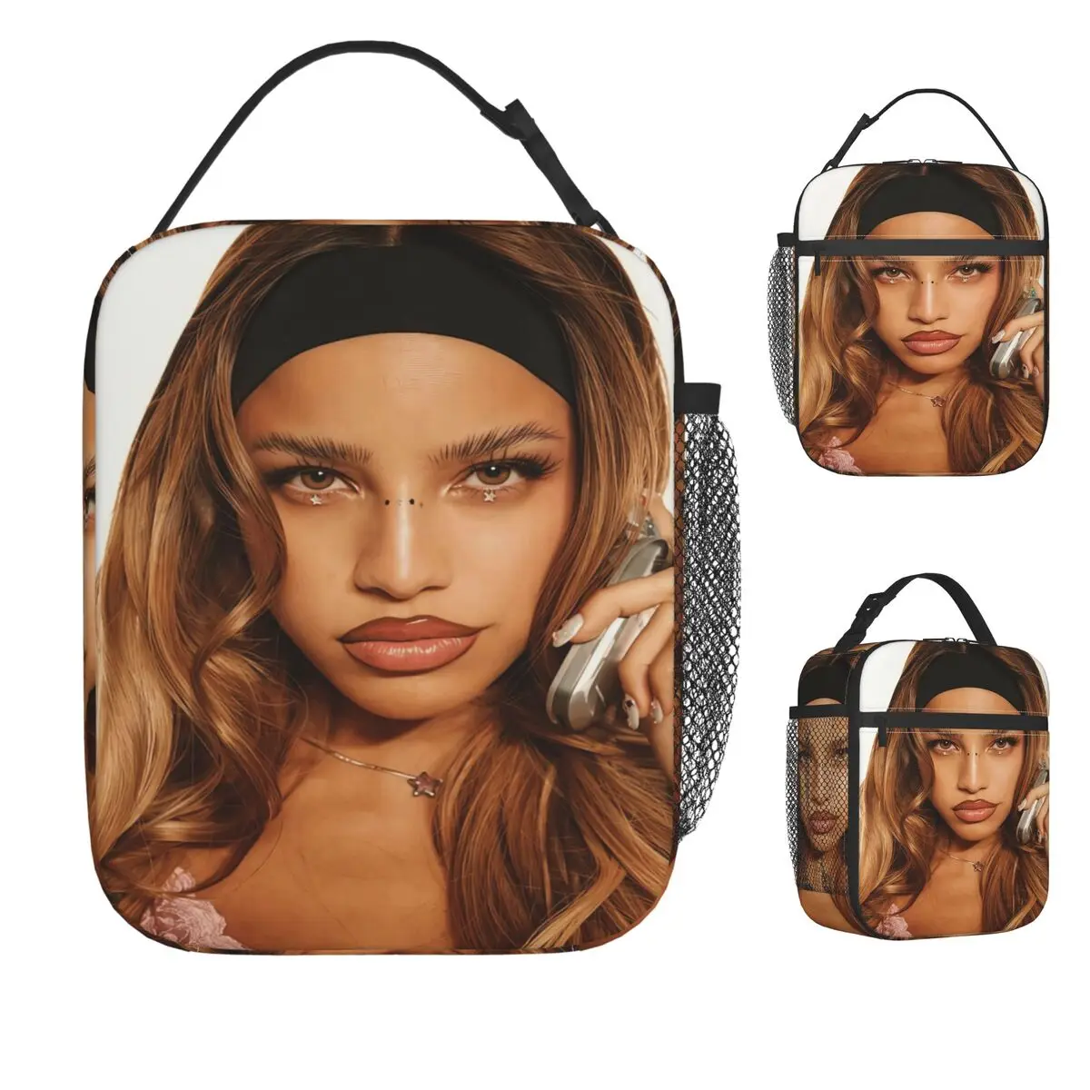 

Emilia Mernes Tour 2025 Lunch Bag For Girls Lunch Box Cute Outdoor Cooler Bag Portable Insulated Waterproof Tote Food Bags