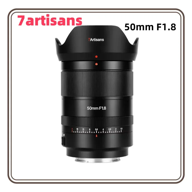 7artisans 50mm F1.8 Camera Lens STM Auto Focus Full Frame Large Aperture Lens For Sony FE ZVE10 6400 A7C II A7R II A7SII A7R