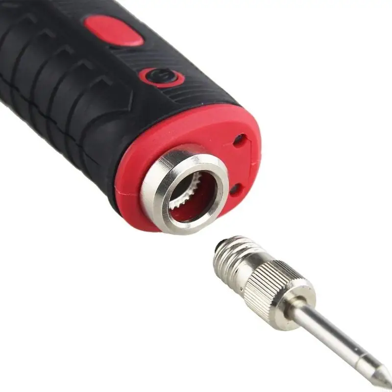 94PC 3Pcs E10 Soldering Iron Tips Welding Soldering Tips USB Soldering Iron Head Replacement Threaded Soldering Tip