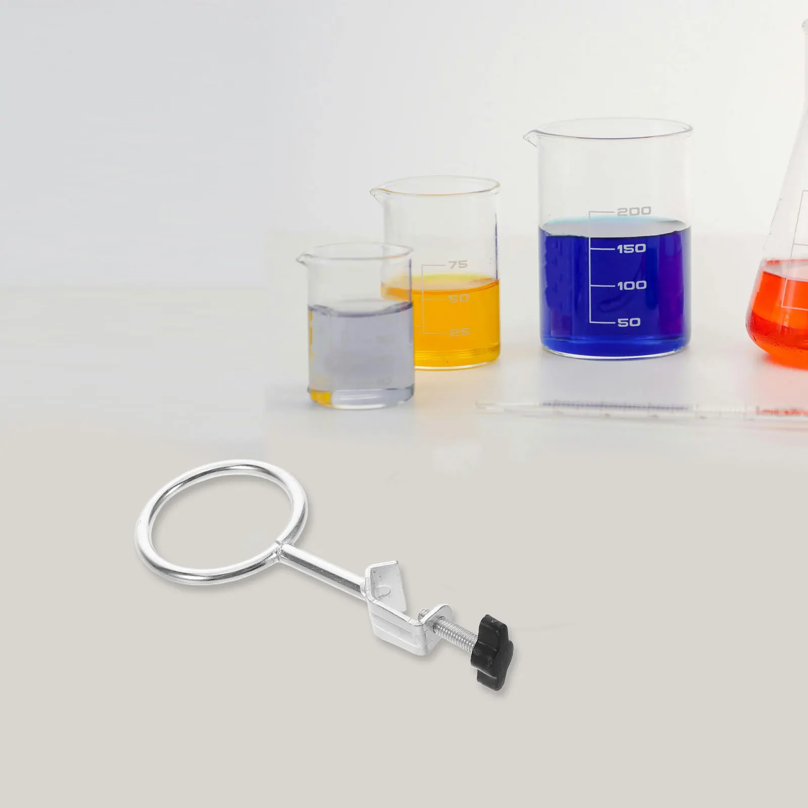 

Experiment Equipment Condenser Stand Clamp Chemistry Ring Clamps Lab Holder Beakers