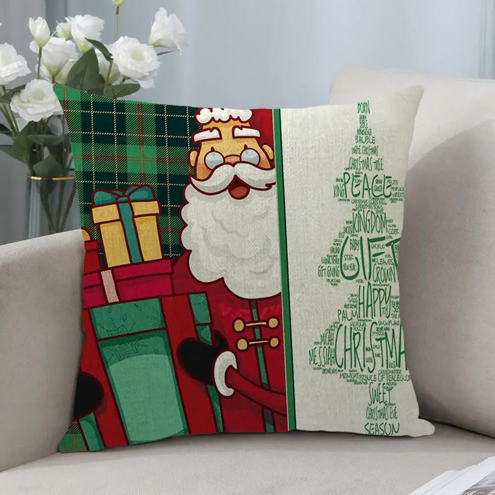 Pillow Case  Cozy   Throw Pillow Cover Snowman Snowflake Throw Pillow Cover Holiday Decoration