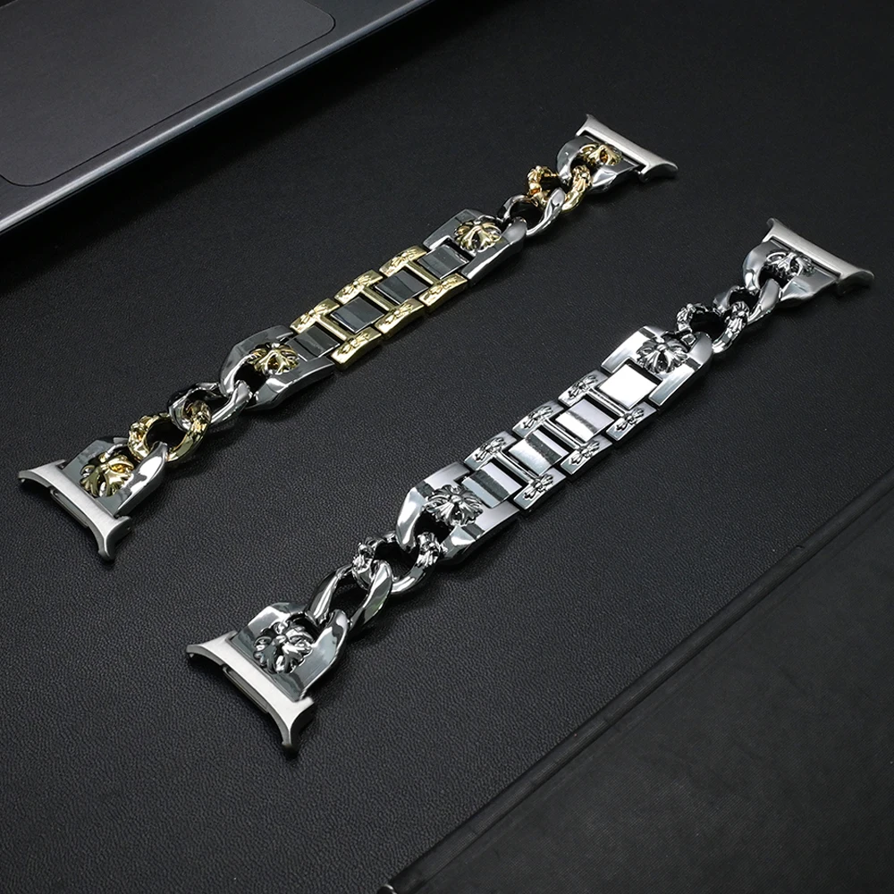 

Luxury Women Slim Strap for Samsung Galaxy Watch Ultra 47mm No Gaps Stainless Steel Bracelet for SAMSUNG WATCH 7 ULTRA 47mm Band