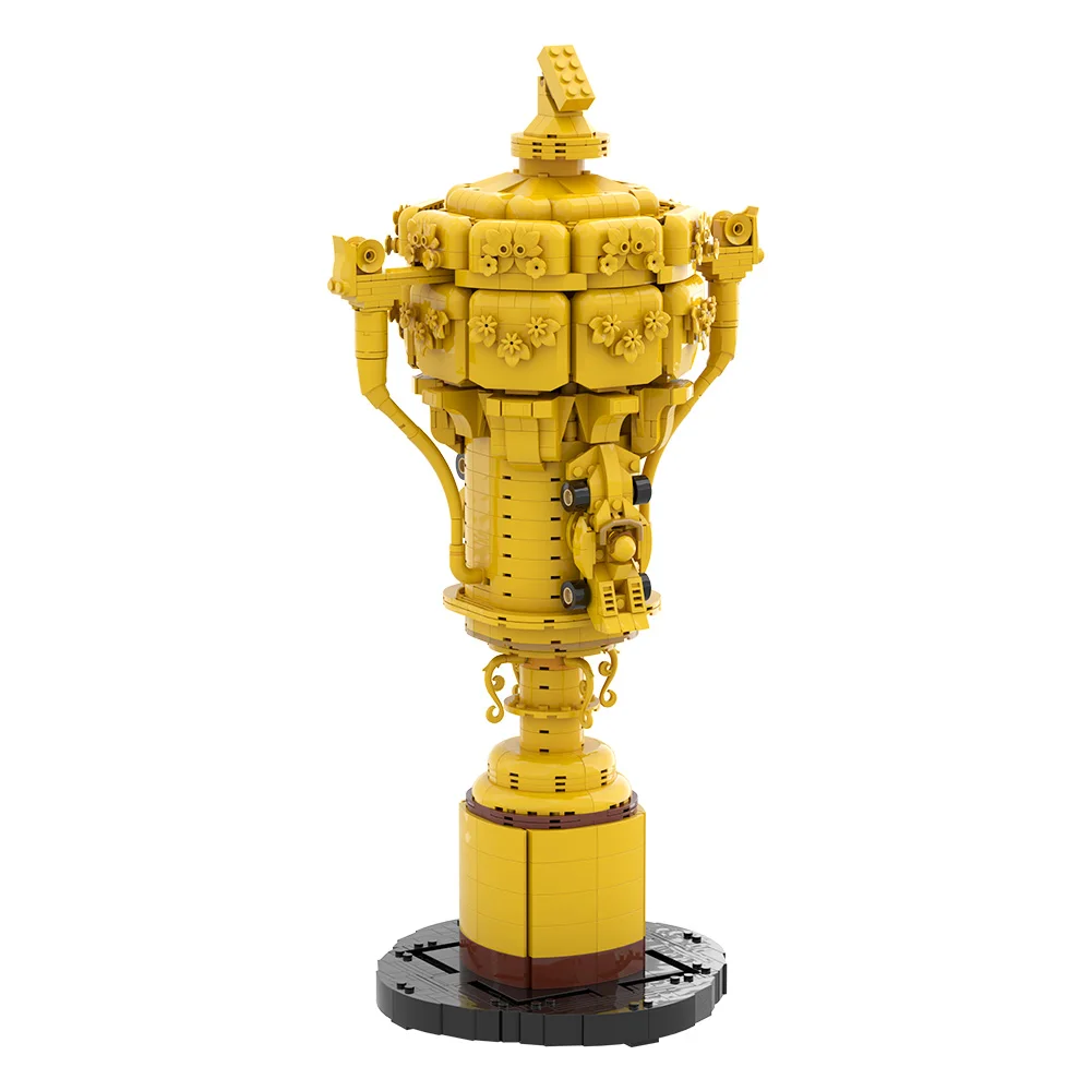 MOC Silverstone Trofeo Building Blocks Modello Fórmula Corse Silverstone Raceway Champions Trofeo Mattoni Assemblaggio Giocattoli Regali