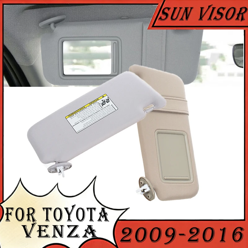 

Sun Visor For Toyota Venza 2009 2010 2011 2012 2013 2014 2015 2016 With Mirror Sunshade Cover Shade Sunvisor Inner Accessories