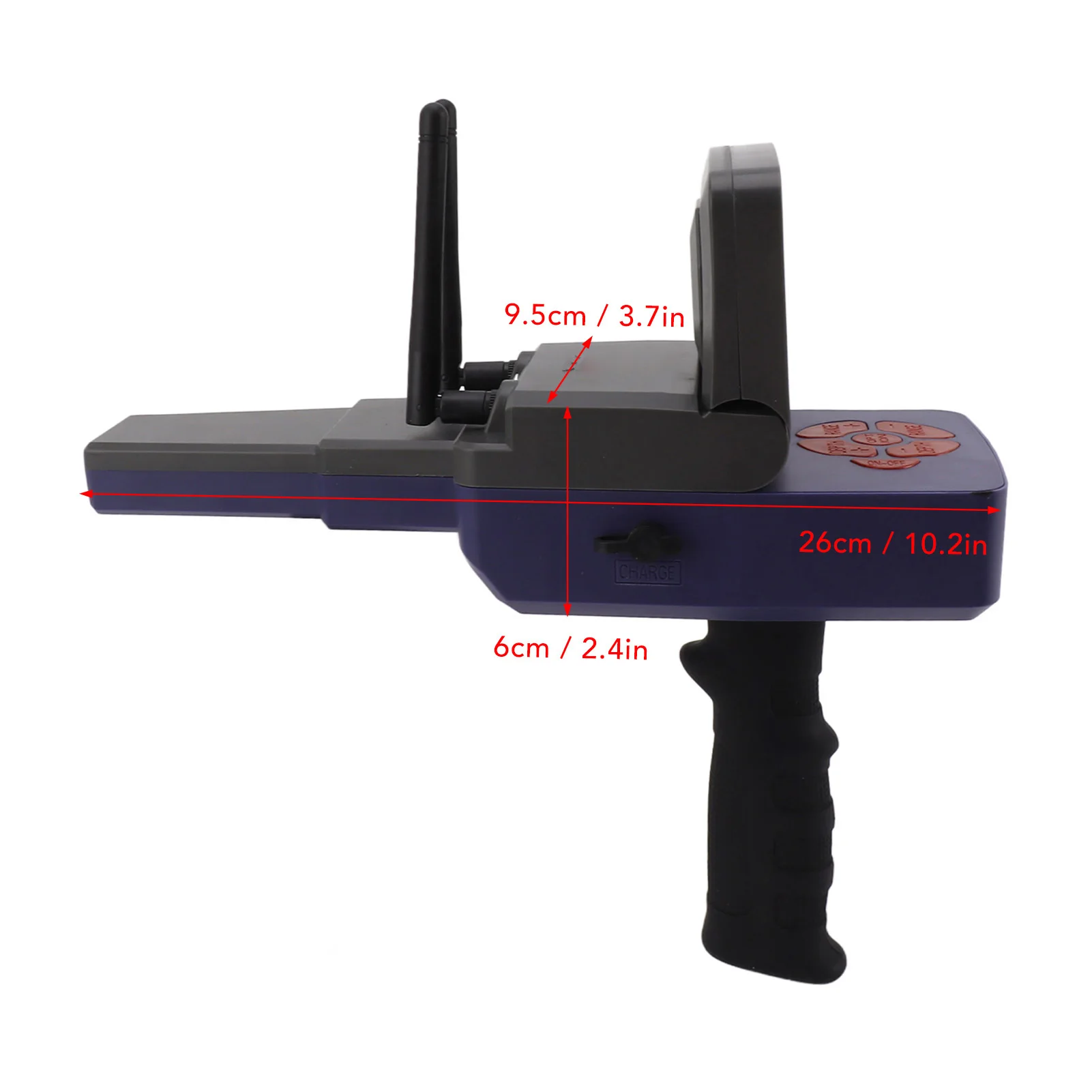 30m Depth Metal Detector 1500m Range Underground Metal Finder Scanner Equipment with Display for Gold Silver Copper Metal Finder