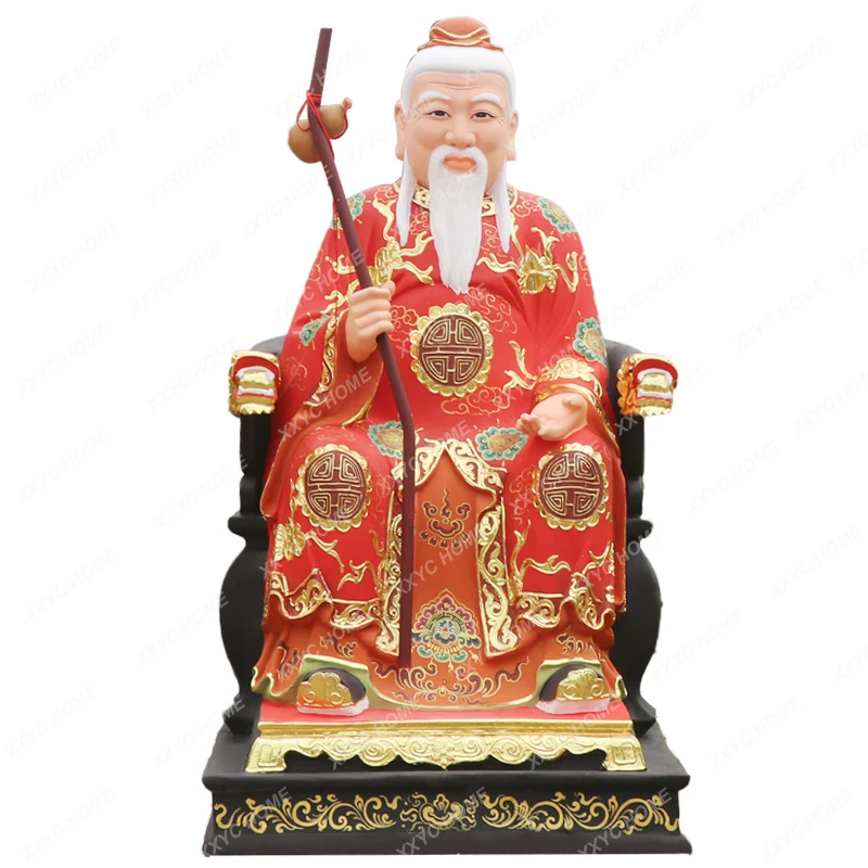 

Customized Moon Old Star Statue New Resin Fiberglass Buddha Statue Buddhist Ritual Instruments Ornaments Red Line