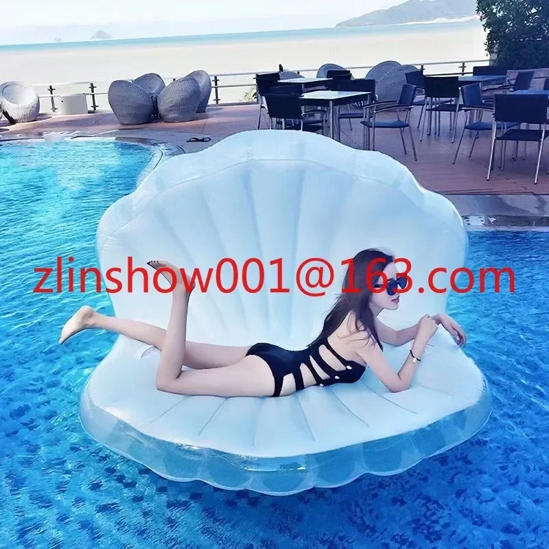 Shell Floating Water Inflatable Scallop Floating Bed Swimming Ring Adult Floating Mat