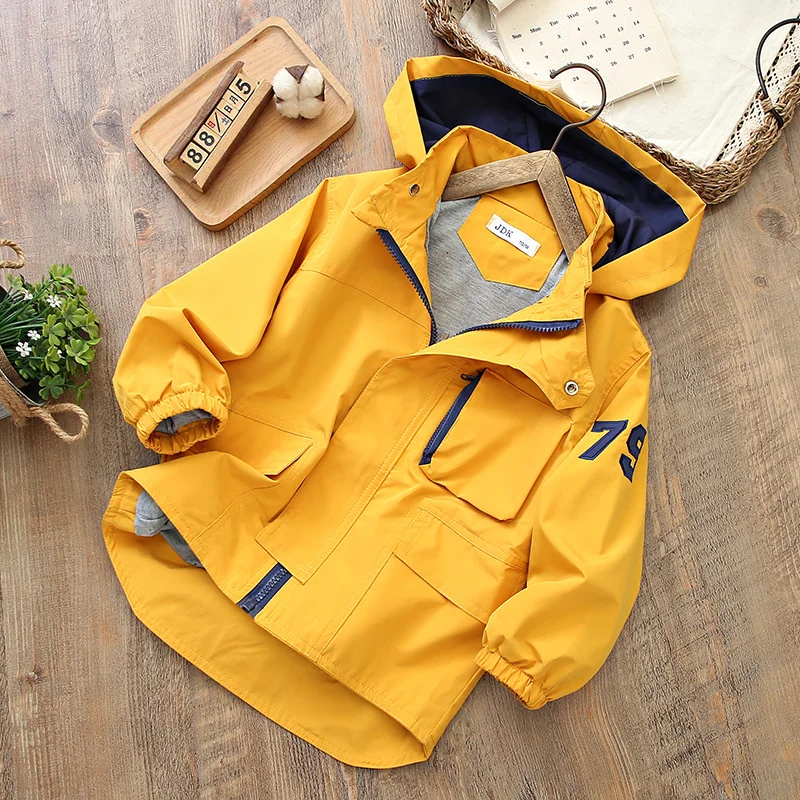 Boys Coat Jacket Cotton Outerwear Overcoat 2023 Casual Spring Autumn Windproof Children's Warm Clothing