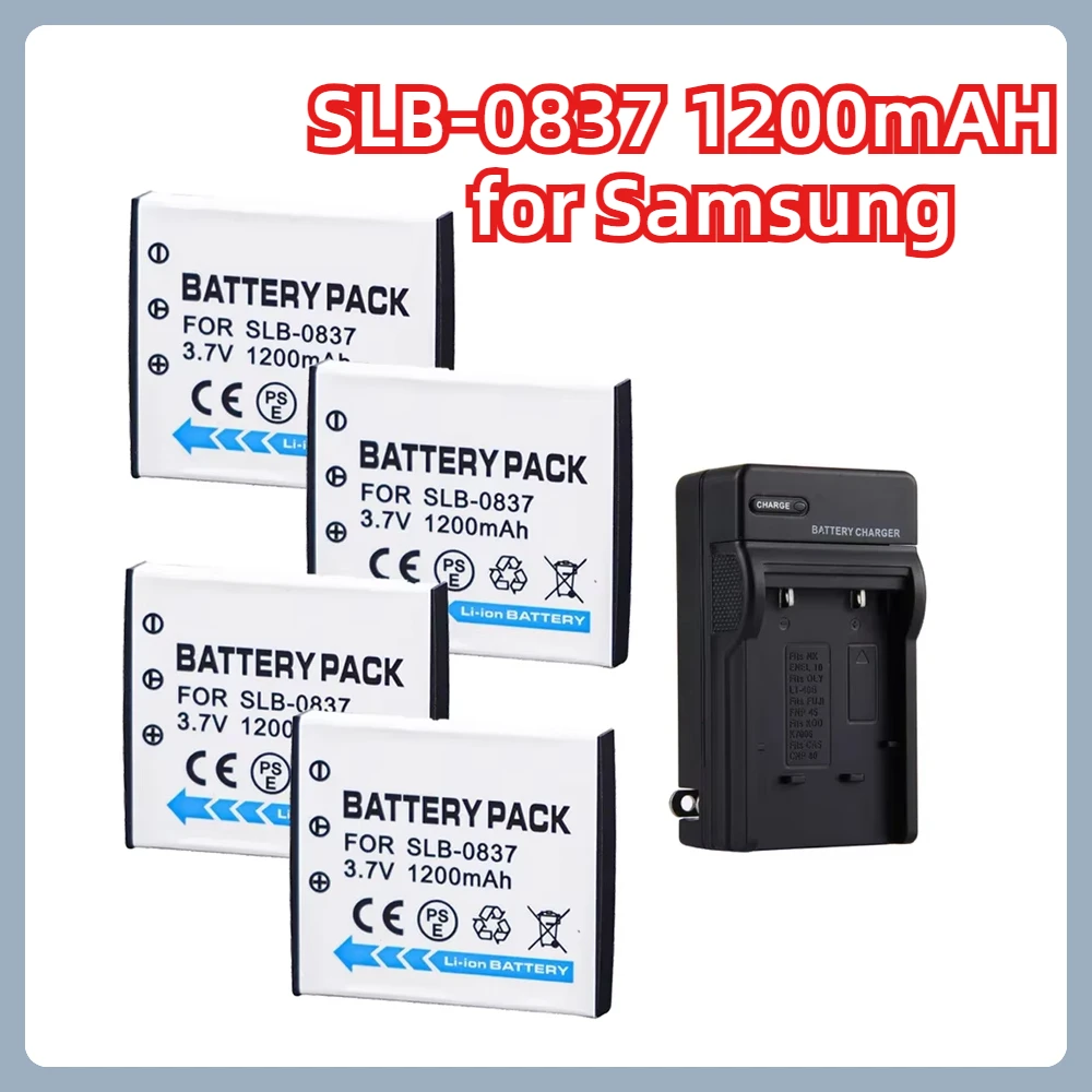 SLB-0837 3.7V 1200mAH Battery Suitable for Samsung Camera I5 I6 L73 L50 L60 NV3 NV5 NV7