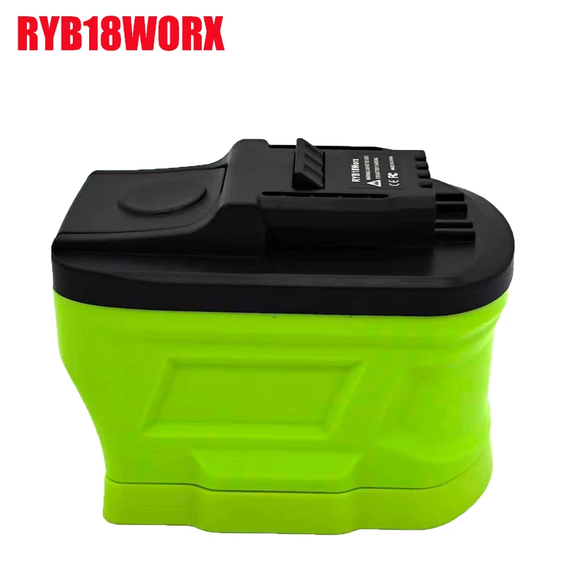 

ALASICKA RYB18WORX Battery Adapter Converter for RYOBI 18V Lithium Batteries Converting To for WORX 4-pin Battery Power Tools