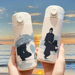 Anime Jujutsu Kaisen Tumbler Thermos Bottle Cartoon Gojo Thermal Stainless Steel Water Cup Portable Kid Adult Sport Water Bottle
