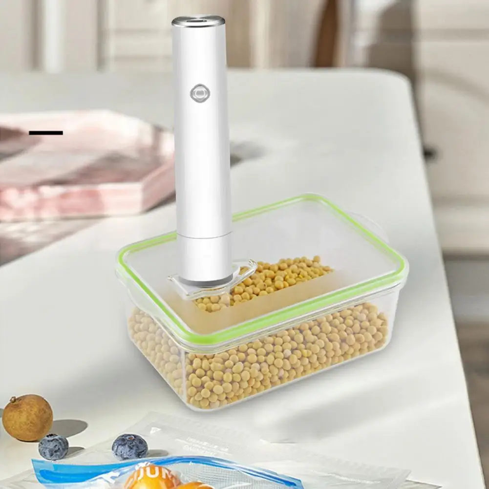 Vegetable Vacuum Sealer Long-lasting Food Preservation Device Compact Rechargeable Electric Air Pump for Food Vacuum Sealing