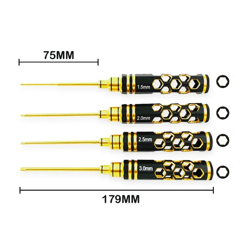 

RC Remote Control Model Car Repair Tool Hollow Metal Hexagon Screwdriver 1.5/2.0/2.5/3.0mm