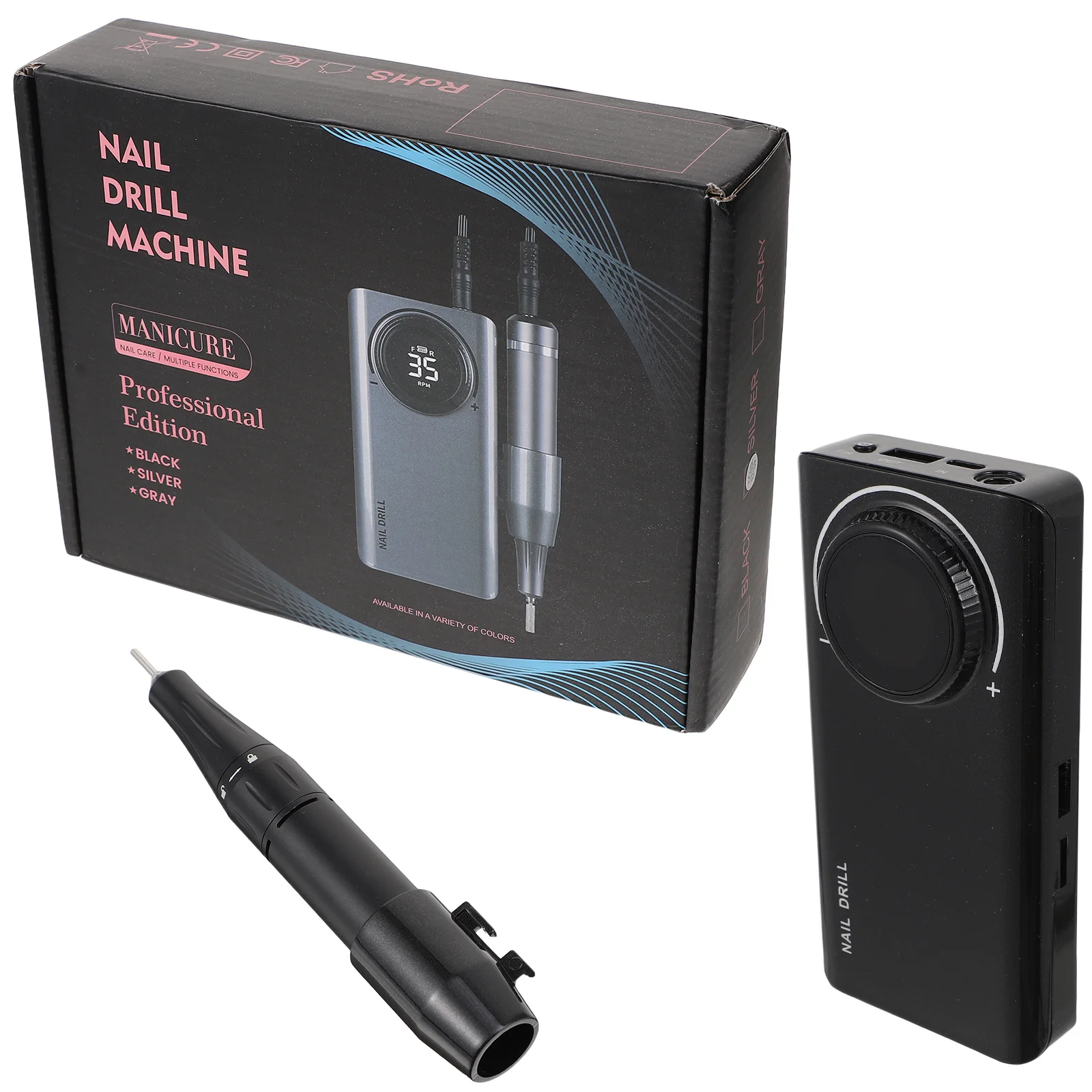 مسمار الحفر القلم قابلة للشحن الكهربائية مانيكير طاحونة المحمولة مسمار الفن المتقلب أداة لتلميع الايداع الجلد الميت Usb