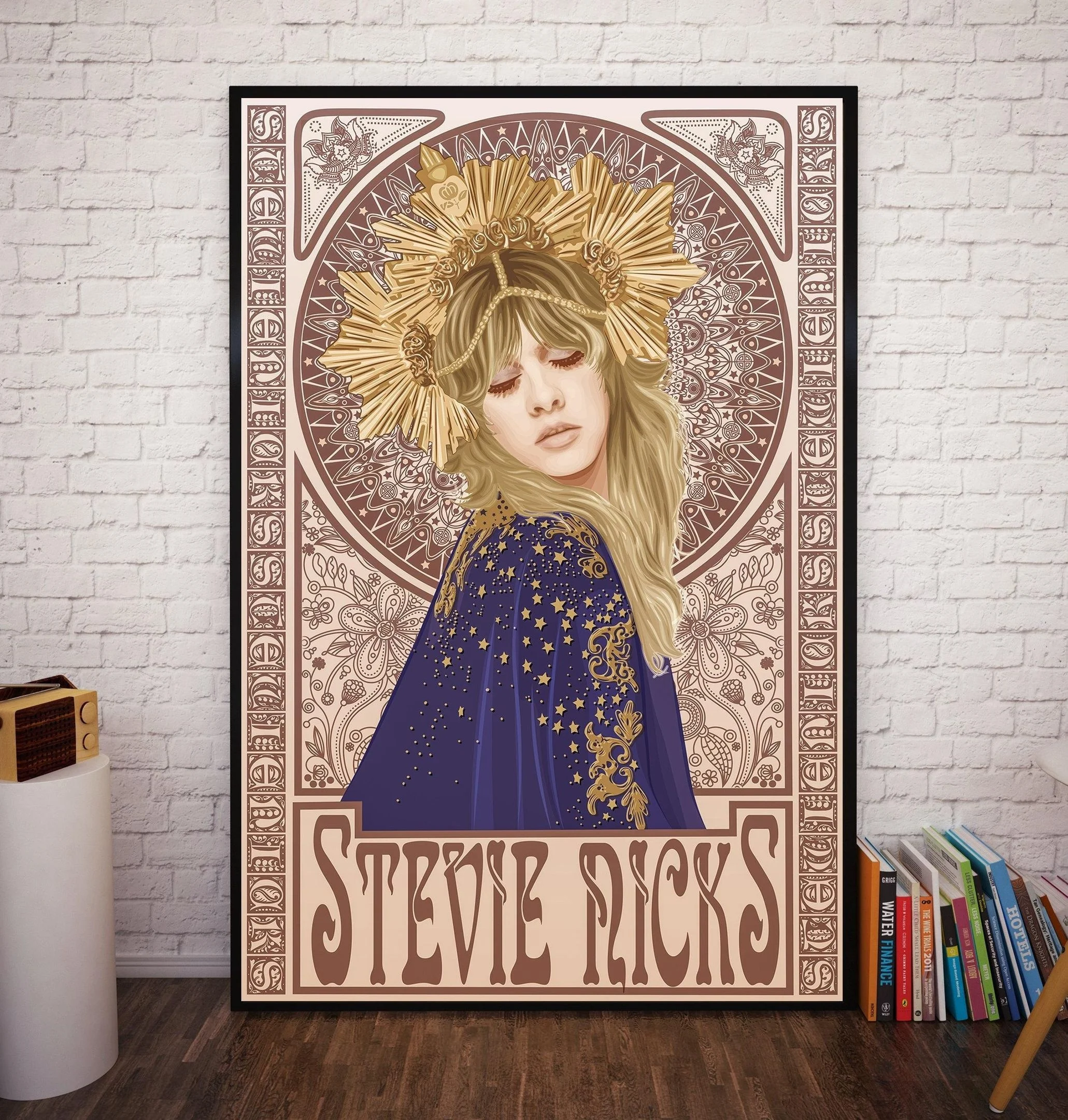 Stevie Nicks Mucha Art Nouveau SILK POSTER Decorative painting