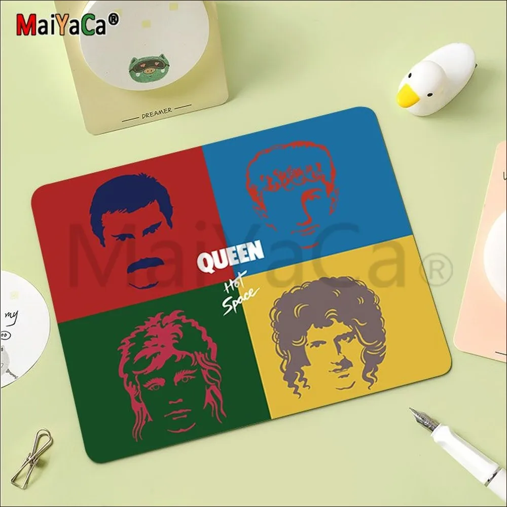 Freddie Mercury Queen Mousepad Rubber Small Thickened Mouse Pad Gaming Keyboard Table Mat Office Supplies Room PC Mouse Carpet